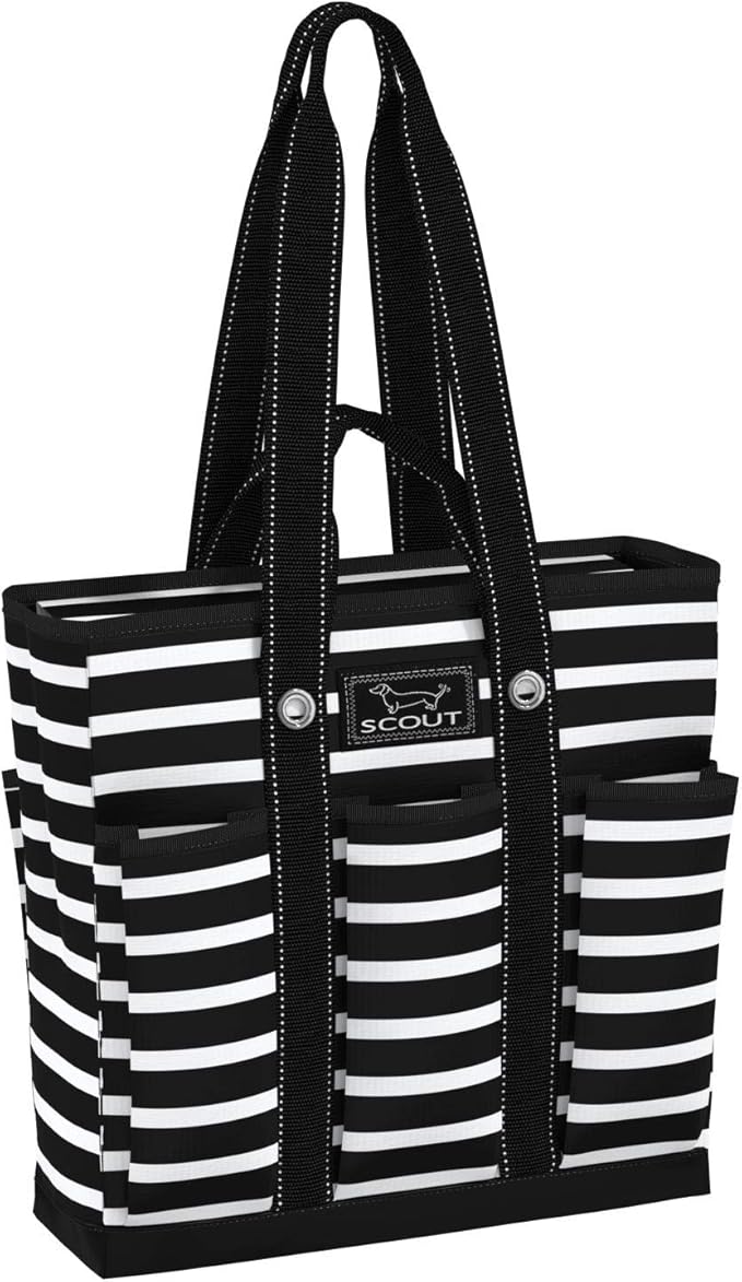 SCOUT Rocket Pocket Tote - Multi-Pocket Travel, Nurse, Teacher, Mom Tote, 7 Pockets Total, Two Sets of Straps, Folds Flat