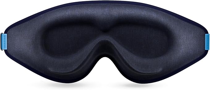 MyHalos® Sleep Mask - Eye Masks for Sleep - 100% Blackout Sleeping Mask for Women, Men & Side Sleepers - 3D Sleeping Eye Mask for Zero Pressure - Award Winning Design, Eyelash Friendly & Breathable