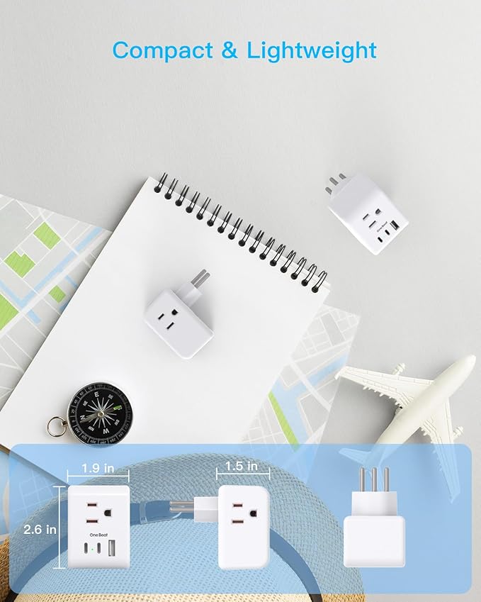 2 Pack Switzerland Travel Plug Adapter, Swiss Outlet Adapter with 3 Outlets 3 USB Charging Ports(2 USB C), Type J Power Adapter, Travel Essentials US to Switzerland, Rwanda, Liechtenstein