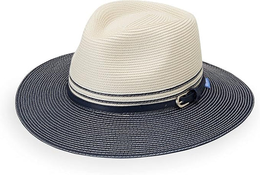 Wallaroo Hat Company Women’s Kristy Fedora – Small (Petite) or Medium | UPF 50+ | UV Sun Protection Hat | Packable Design