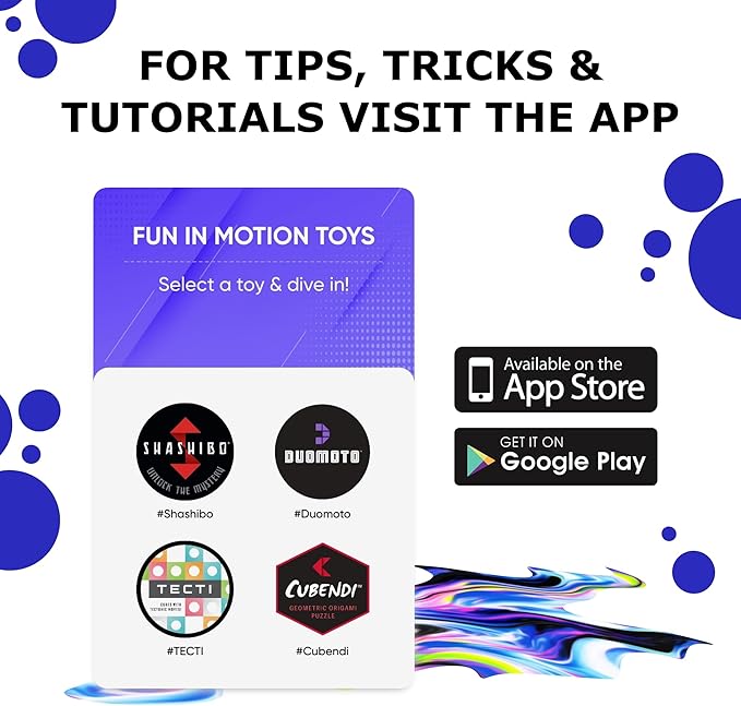 Shashibo OCTA Shape Shifting Sensory Fidget Toy – Magnetic STEM Brain Teaser Game Gift for Smart Kids 8-12, Teens and Adults with endless shape possibilities – Pairs All Shashibo Cubes (Infinity)