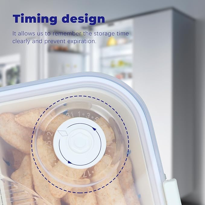 2PCS Divided Snackle Box Dishwasher Safe, Air-tight Snack Box Container, Portable Snack Platters, Divided Serving Tray with Lid and Handle for Candy Fruits Nuts, Veggie Tray 4+8 Compartments