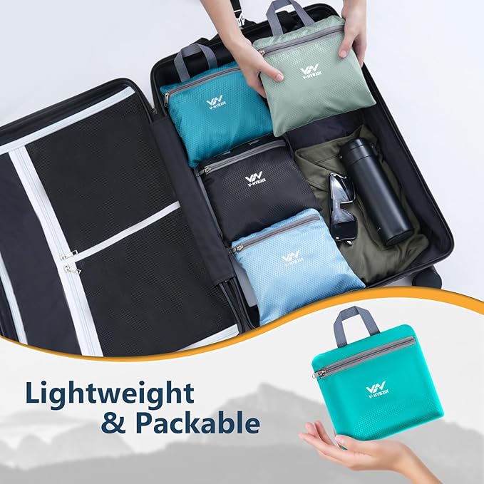 15L Foldable Hiking Backpack,Lightweight Packable Waterproof Machine Washable Daypack with Chest Strap,Small Folding Pack for Travel/Walking for Men&Women-0.52LB Green