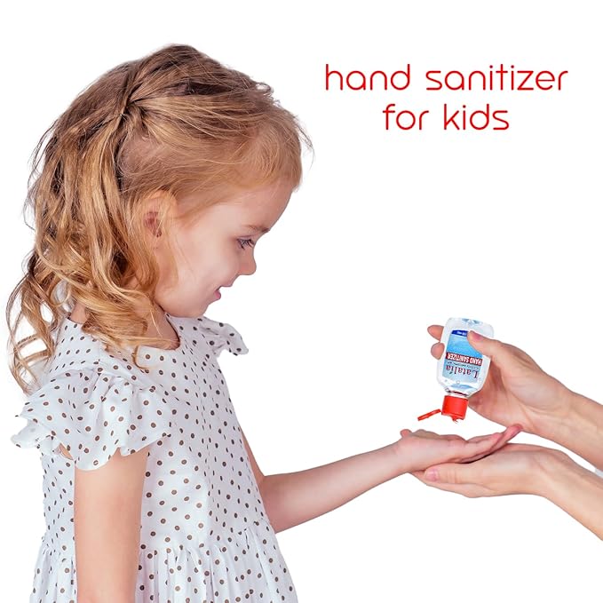 Latalia Mini Hand Sanitizer Travel Size Pack of 144 | 1.85 fl oz with 80% Alcohol Small Hand Sanitizer Bulk For Non-Sticky, Unscented, Gentle & Fresh Hands Anytime