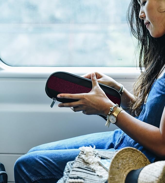 SIDE BY SIDE Electronics Organizer Travel Case for Cables, Charger, Power Bank – Tech Bag for MacBook Accessories, Adapter – Slim Cord Organizer Bag with Gift Box for Travel & Daily Use