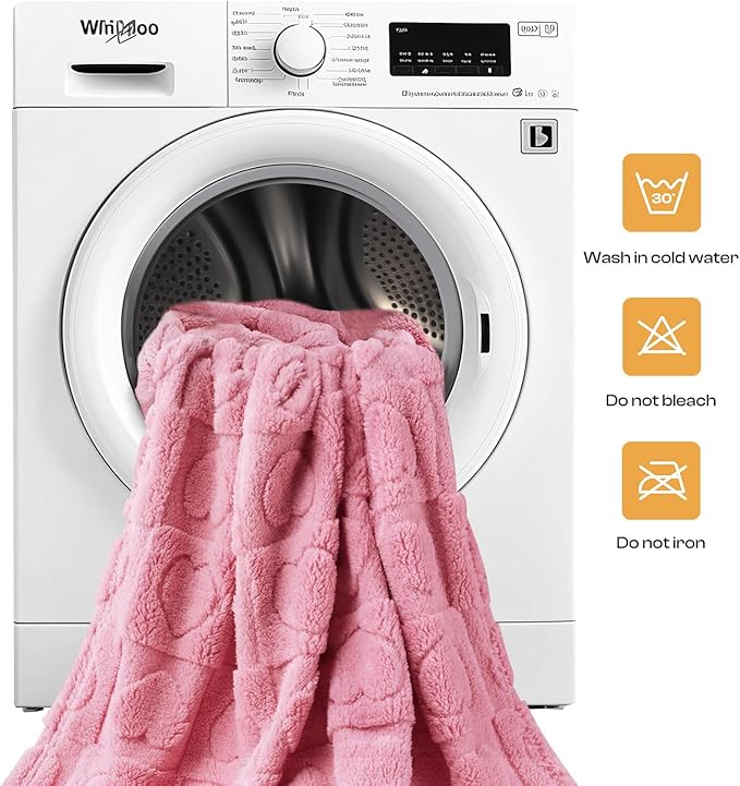 Luciphia 1 Pack 2 Small Dog Blanket Washable Pet Bed Cover Soft Fluffy Puppy Blanket with Premium Fleece 300GSM Cozy Calming Cat Blankets for Indoor Cats Pink 30x20 inch