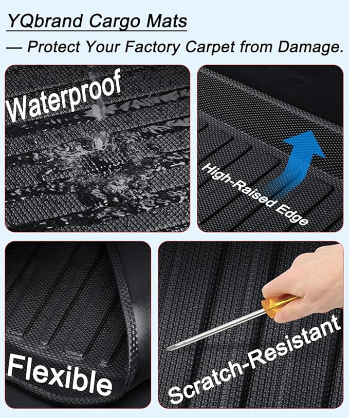 Blazer Cargo Liner - All-Weather Trunk Tray Floor Mat Compatible with Chevrolet Blazer 2019-2026 Models，3D Custom-Fit Waterproof Non-Slip Durable Odorless TPO High-Raised Lip
