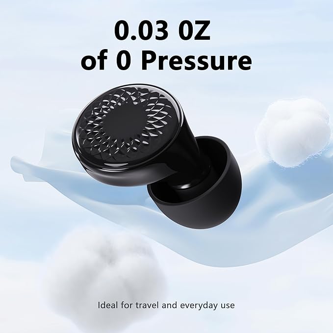 Ear Plugs for Sleeping Noise Cancelling, 45dB for Noise Reduction, Noise-Reducing Earplugs for Sleeping, Concerts, Shooting, Silicone Hearing Protection Earbuds with 8 Eartips (Black, One Size)