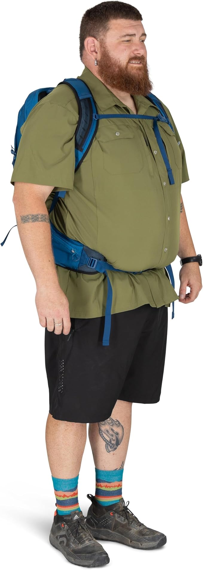 Osprey Talon 22L Men's Lightweight Hiking Backpack - Small Daypack for Travel & Camping, Green Canopy/Pine Leaf, Extended Fit