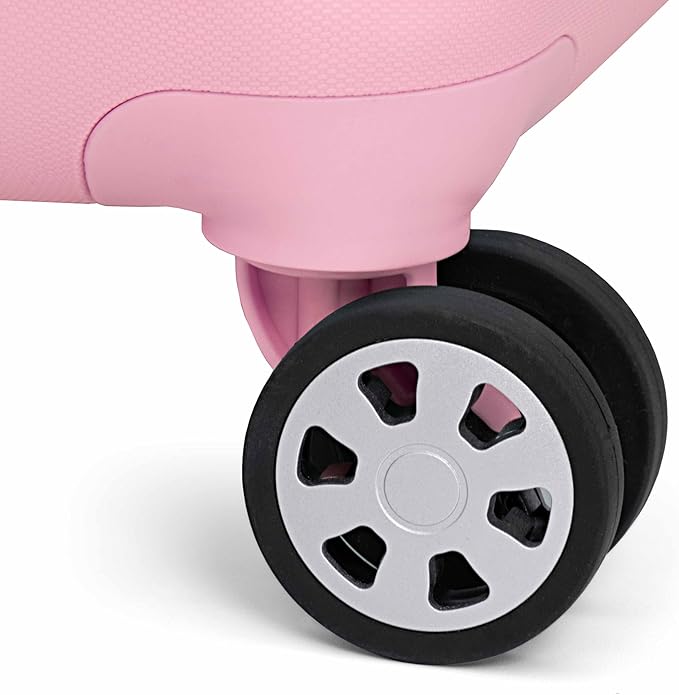 Traveler's Choice Pagosa Indestructible Hardshell Expandable Spinner Luggage, Pink, 22-Inch Carry-on