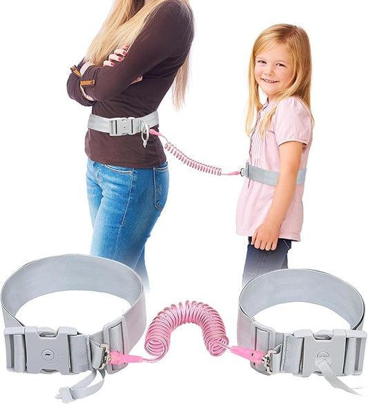 JXM Upgraded Child Waist Harness with Lock for Hands-Free Safety Walking, Adjustable Tether for Outdoor Travel