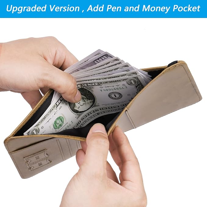 Passport Holder Cover Wallet Travel Essentials RFID Blocking Leather Card Case International Must Haves Travel Accessories for Women Men(113#Brown)