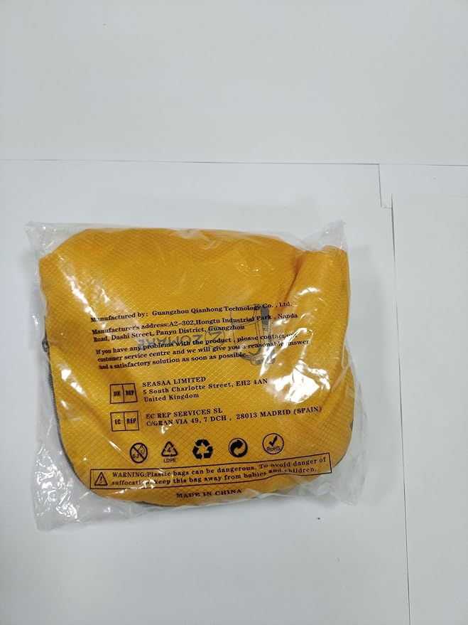 ZOMAKE Lightweight Packable Backpack 30L, Foldable Hiking Backpacks Water Resistant Compact Folding Daypack for Travel(Yellow)