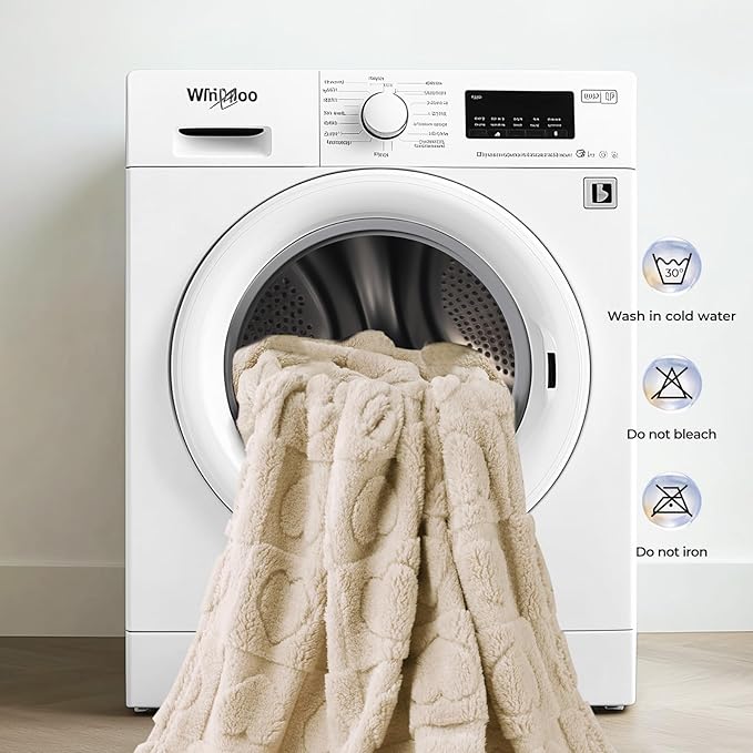 Luciphia 1 Pack 2 Small Dog Blanket Washable Pet Bed Cover Soft Fluffy Puppy Blanket with Premium Fleece 300GSM Cozy Calming Cat Blankets for Indoor Cats Beige 30x20 inch