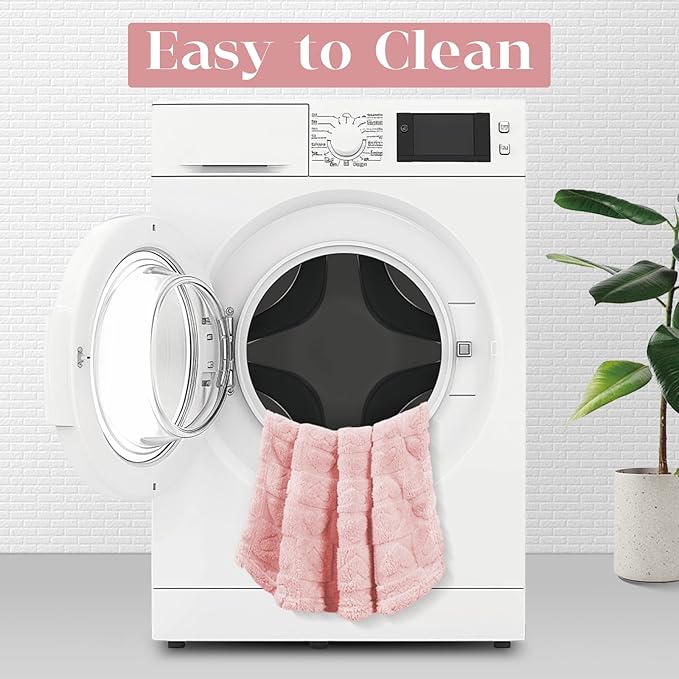 MACEVIA Fluffy Fleece Dog Blankets,Warm Soft Fuzzy Pets Blanket for Puppy,Small,Medium,Large Dogs and Cats,Plush Pet Throws for Bed,Couch,Sofa,Travel(40x60 Inch,Light Pinkt)