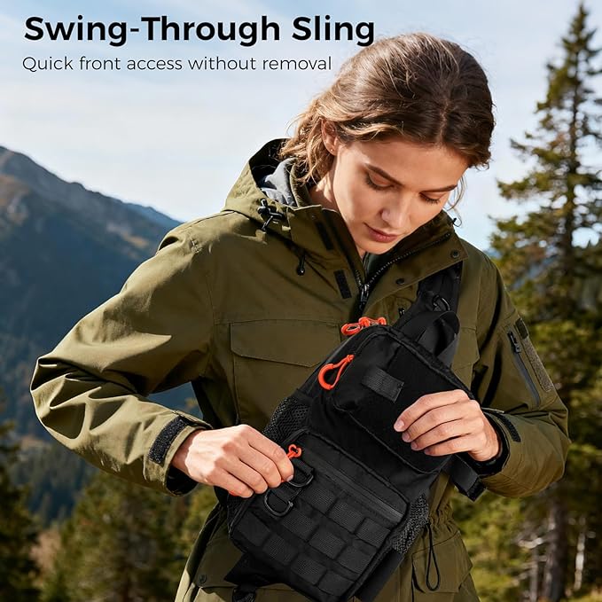 X-PAC Waterproof Fishing Sling Bag — Premium Single-Shoulder Pack with UltraSeal Zipper & Modular Storage Backpack