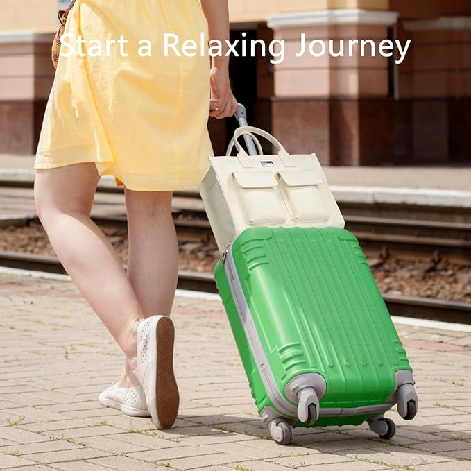 TOPDesign Heavy-Duty Canvas Tote Bag for Women, Adjustable Crossbody/Shoulder Handbag with 9 Pockets, Everything Tote