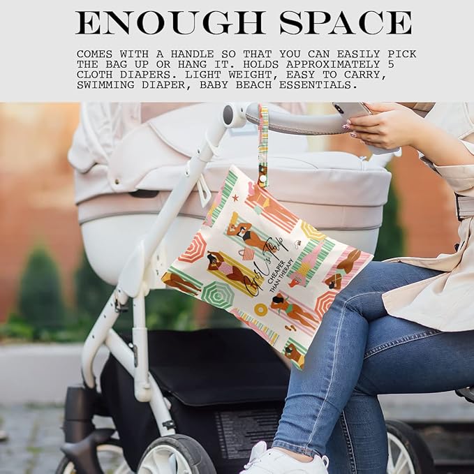 Wet Bag, Wet Dry Bag, Wet Bag for Swimsuit, Travel, Beach, Pool, Diapers, Dirty Yoga Gym Clothes, Makeup Bag, Waterproof Reusable s Weekend Bag for Women s Trip Gifts