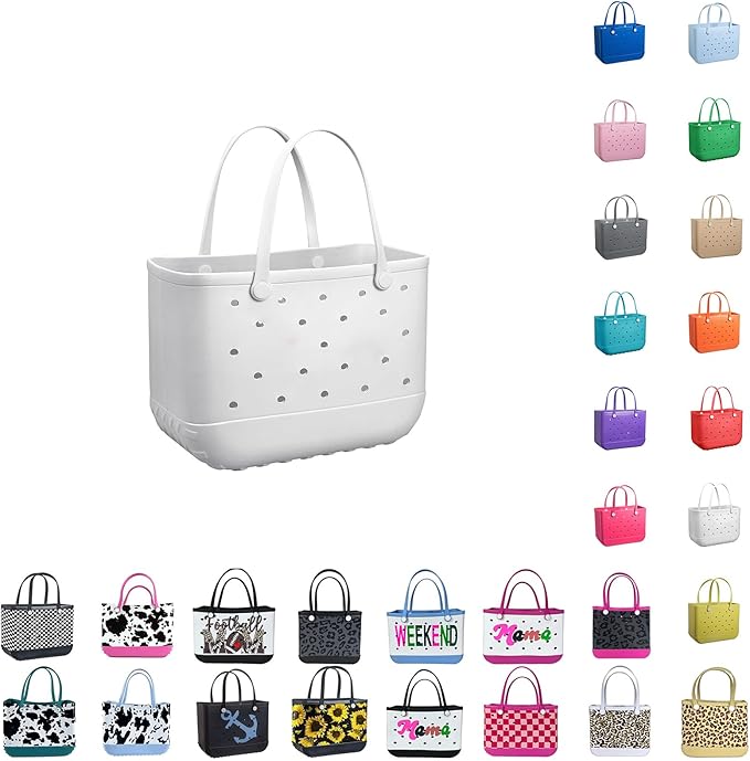 EVA Waterproof Washable Tote Bag for Beach, Pool, Boat, Sports
