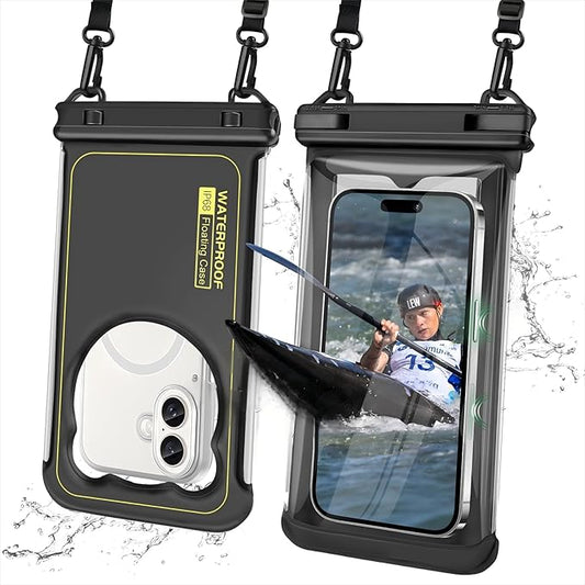 2 Pack Waterproof Phone Pouch, IP68 Waterproof Phone Cases Floating Up to 8.5" Phone, Underwater Waterproof Bags with Inner Pocket, Beach Vacation Essentials Water Park Essentials