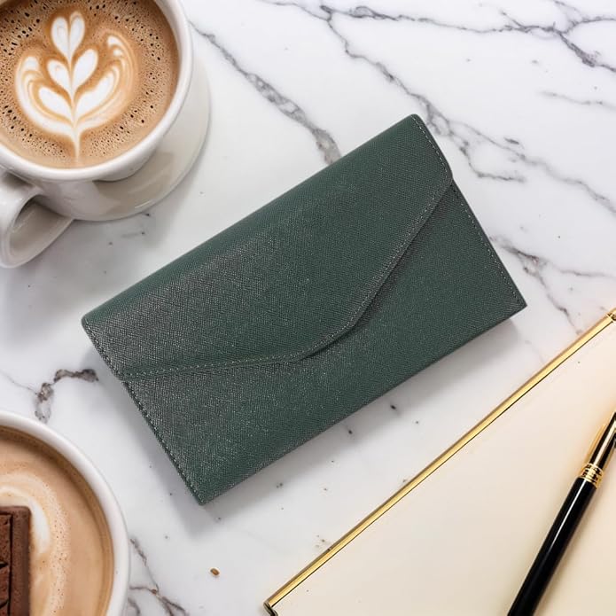 Vintage Style Genuine Leather Unisex RFID Blocking Passport Holder Travel Organizer