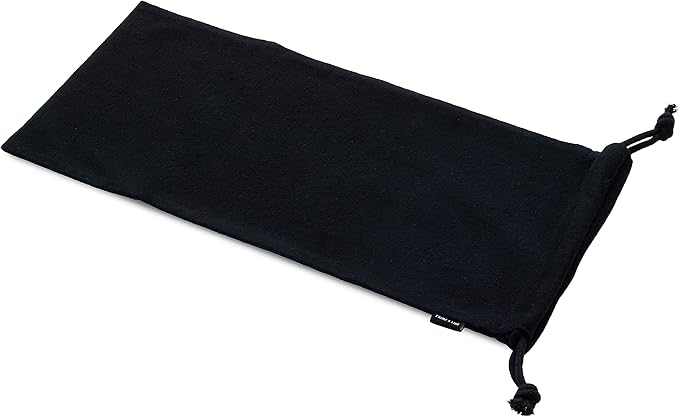 ZENPAC Shoe Dust Bags, Black Duster Flannel Pouch with Drawstring Closure, Washable Breathable Cotton Fabric for Boots, Travel, Luggage, 8x17, 4 Pack