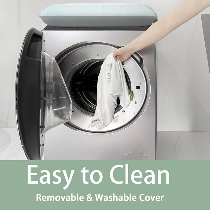 Cooling Memory Foam Pillow, Bed Pillows, Neck Pillow for Sleeping, Memory Foam Pillows for Sleeping Side, Back & Stomach Sleepers, Breathable & Removable Cover, Extra Soft