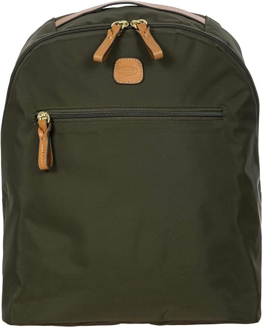 Bric's X-Travel City Backpack - 13 Inch - Travel Backpack for Women and Men - Designer Bag with Large Pockets - Olive