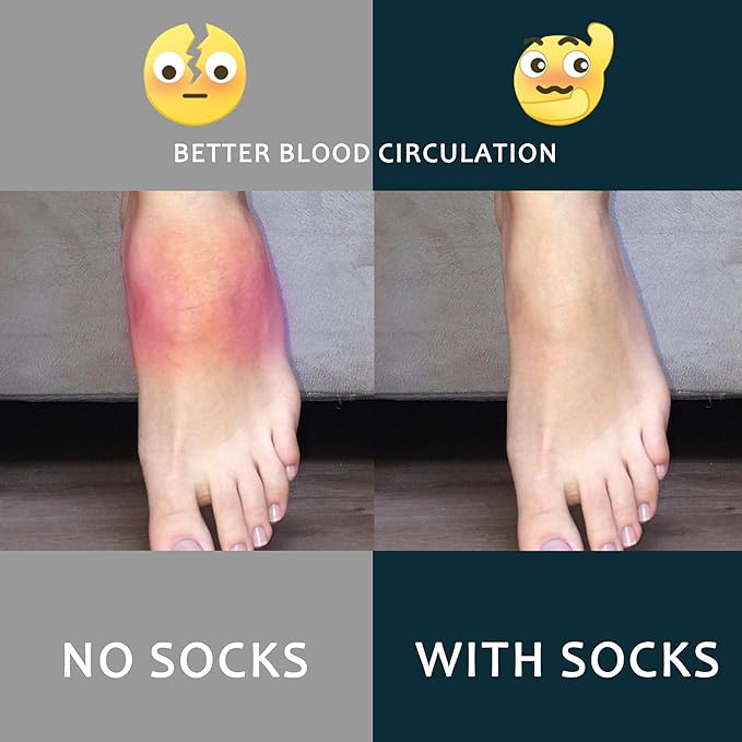 fenglaoda Compression Socks for Women Men Support Circulation 6 Pairs Socks For Nurse, Travel, Flight