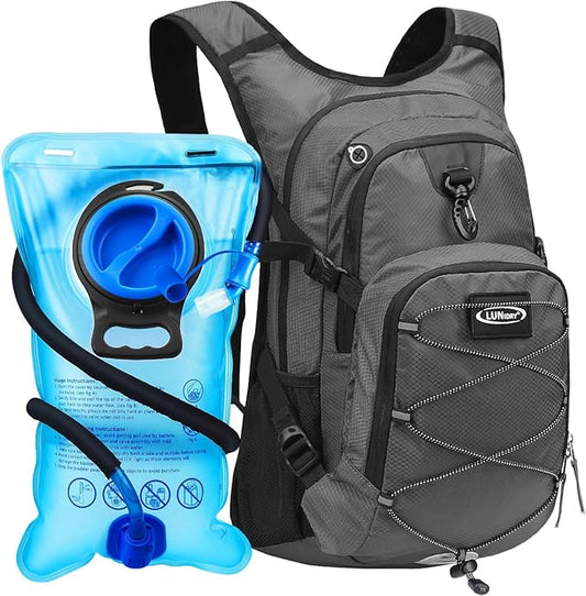Hydration Backpack with 3L Water Bladder, Insulated Running Hydration Pack Hydropack, Lightweight Water Backpack for Hiking Cycling Camping Biking for Men Women