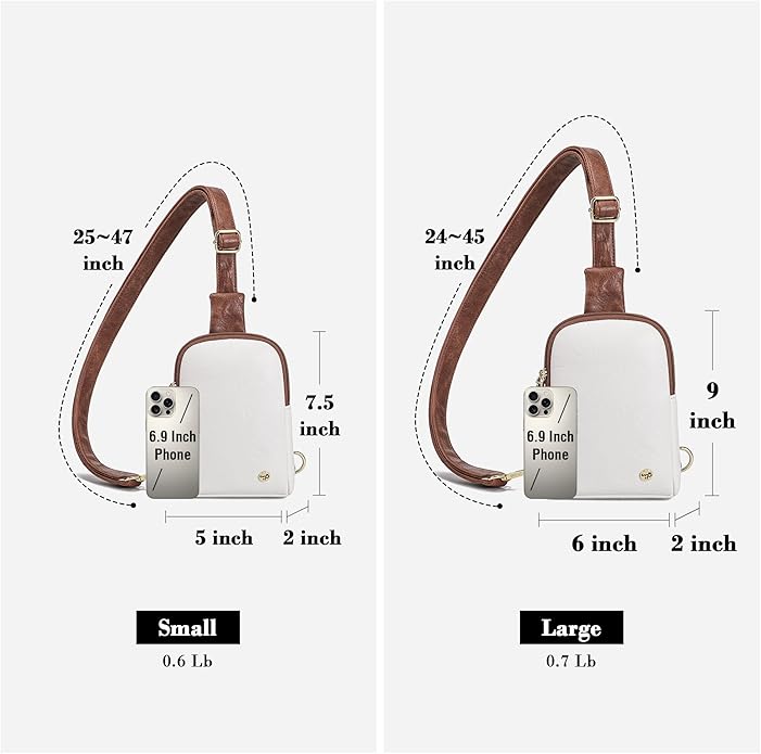 INICAT Travel Small Crossbody Sling Bags Women Cross Body Purses Passport Holder Vegan Leather Fanny Packs Birthday Gifts