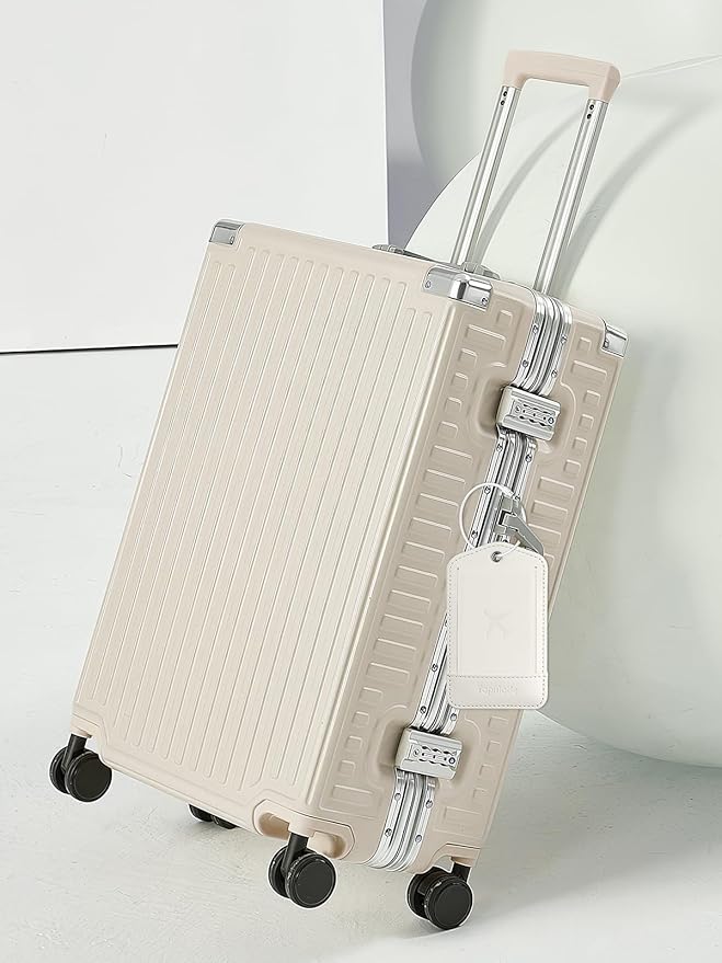 TopMade Smart Luggage Tag with Apple Find My, Premium Leather Luggage Tags for Suitcase, Travel Bags, Backpacks, Anti-Lost Suitcase Tag Tracker for Travel with Privacy Name Card, Rechargeable