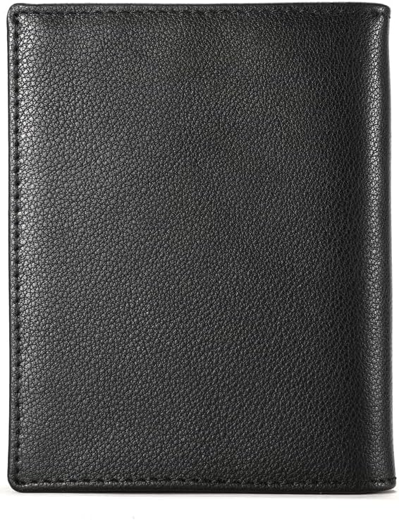 LEBULLBRO Genuine Leather Bifold Wallet RFID Blocking Wallet Large Capacity Purse Credit Card Holder for Men with 15 Card Slots (Black)