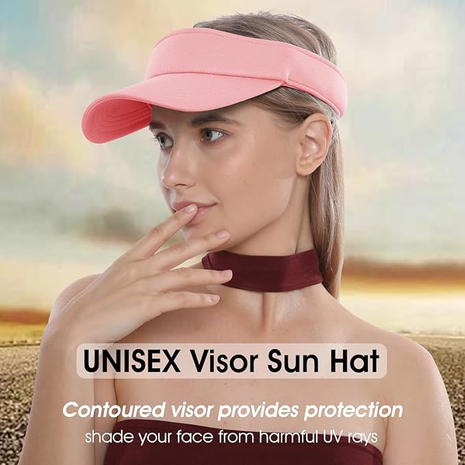 Sun Visor Hat Adjustable Velcro Outdoor Sports Cap for Men Women Adults