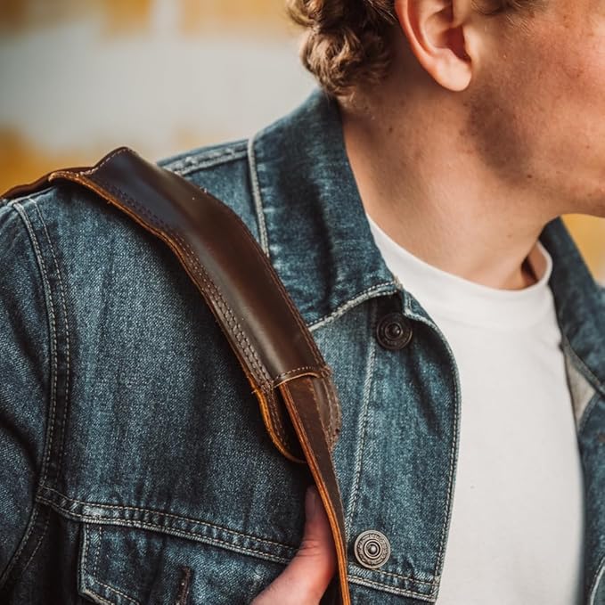 Waxed Canvas Weekender Duffle Bag, Vintage Style Travel Bag with Leather Trim, Army Green (Blue)