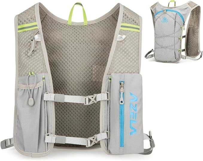 YAPJEB Lightweight Hydration Pack Backpack Vest, Optional 1.5L 2L BPA Free Water Bladder - Leakproof Breathable for Men Women Running Hiking Cycling Marathon