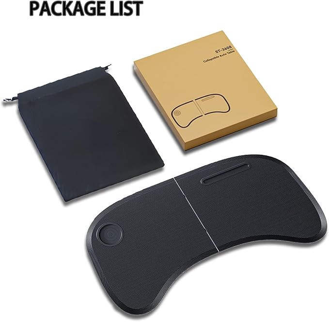 Car Laptop Desk for Tesla Model Y 3, Car Desk Steering Wheel Tray, Foldable Car Table Tray, Foldable Desk Food Tray for Eating and Traveling