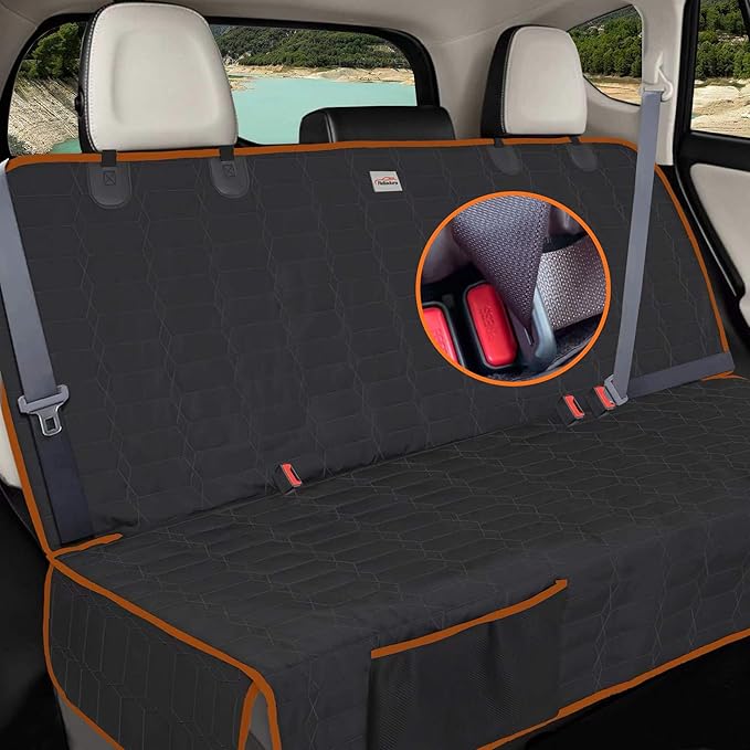 Dog Seat Cover for Back Seat Waterproof Bench Seat Covers for SUV Washable Car Seat Covers for Dogs Non-Slip Pet Seat Cover for Back Seat Heavy Duty Protector for SUVs