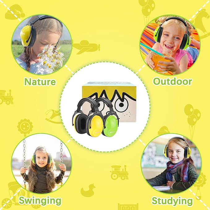 ZOHAN Kids Ear Protection 2 Pack,Kids Noise Canceling Headphone for Concerts, Monster Truck, Fireworks