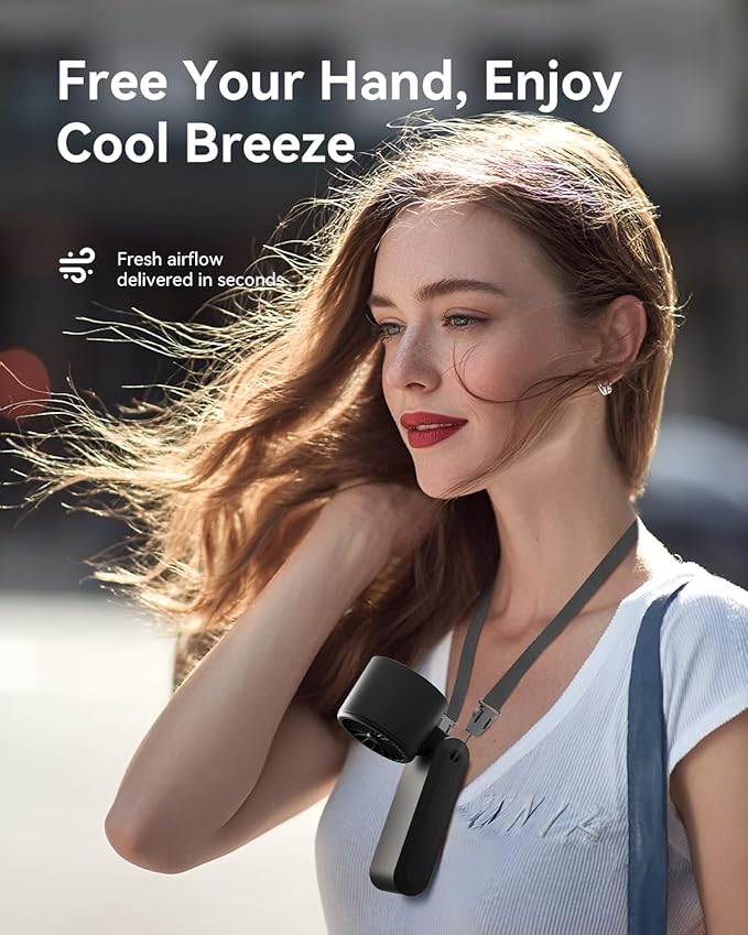 2 Pack Handheld Portable Turbo Fan with Ice Cooler, Speed (1-199) 5500mAh*2 Rechargeable Personal Fan,[20H Cooling Time] Mini Yet Powerful, Small Pocket Fans for Travel/Outdoor/Office, Black Gold