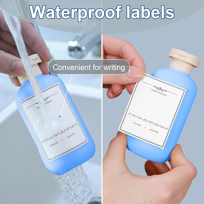 ASEVAT 6.7oz Airtight Plastic Travel Shampoo Bottles, Travel Shampoo and Conditioner Bottles Refillable, Empty Squeeze Bottle, Hand Soap Dispenser for Vacation, Gym, Lotion(OrangeGreenBlue)