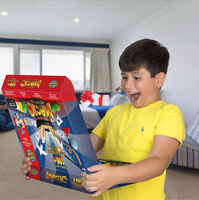 Learn & Climb Mega Magic Kit for Kids - Perform 100's of Today's Most Exciting Tricks - Magic Set with Tutorial Videos for Kids Ages 6-8, 8-10, 10-12