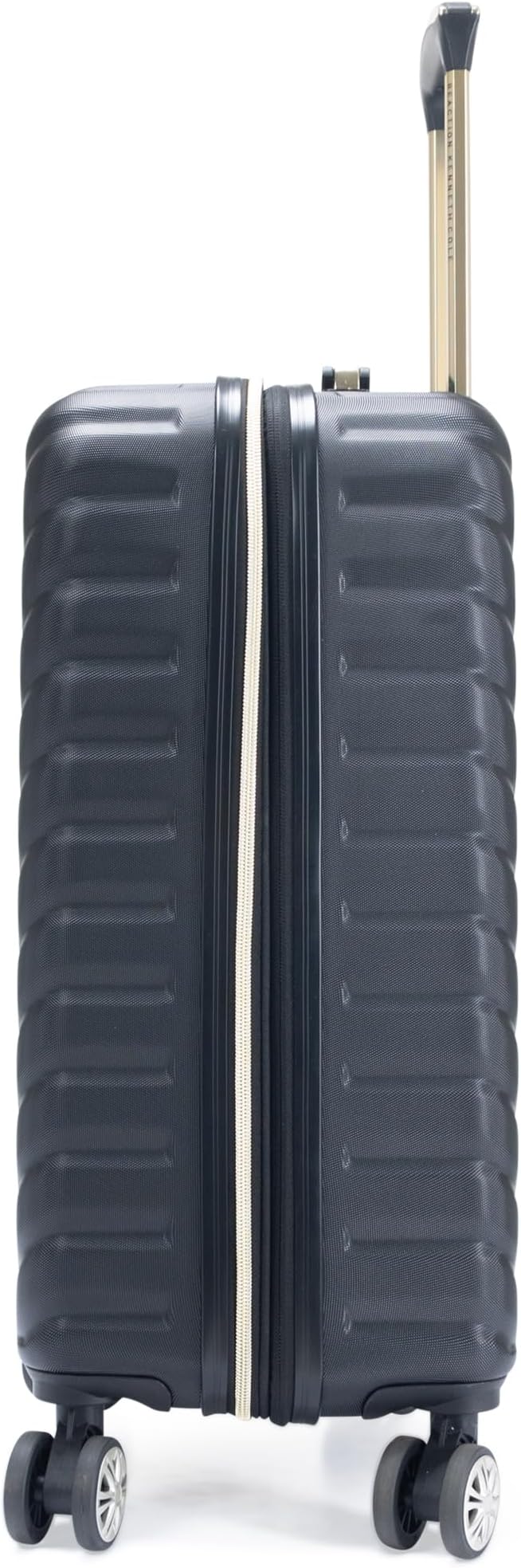 Kenneth Cole REACTION Madison Square Lightweight Hardside Chevron Expandable Spinner Luggage, Black, 20-Inch Carry On