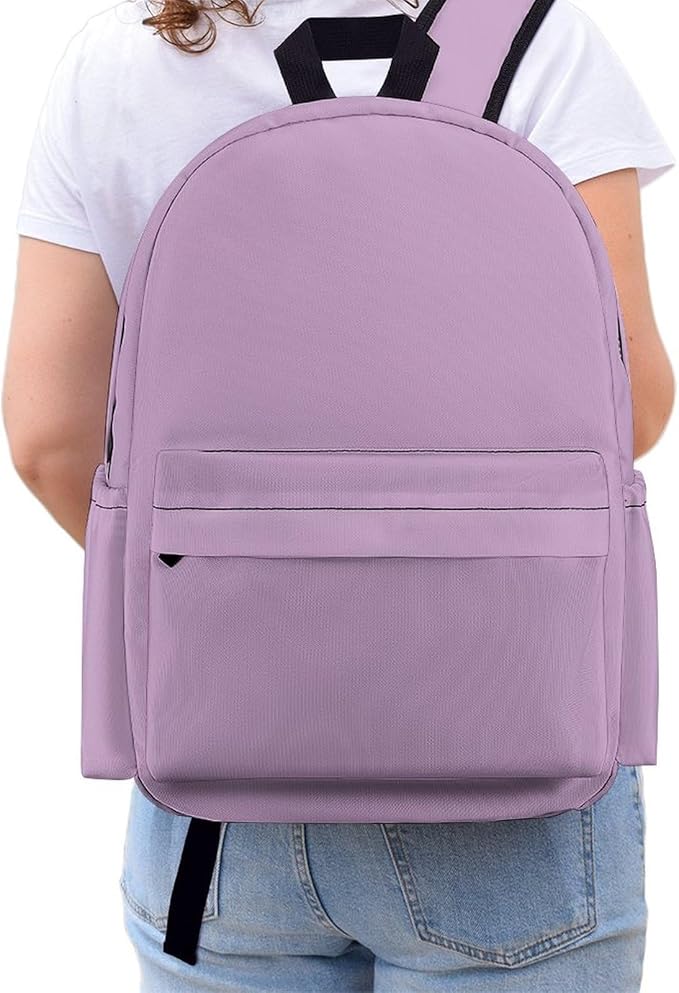 Lilac Backpack Adult Travel Daybag for Women Men College Backpack for Vacation Hiking Camping Bag