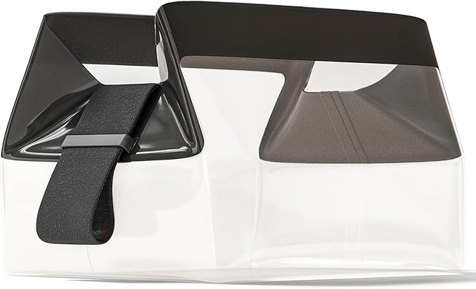 Cadence Parcel - Clear Kit with Magnetic Closure - Durable and Leak-Resistant Travel Toiletry Kit - TSA-Compliant & Modular Design - Hygiene Bag for Travel Essentials - 1 Qt - Ink