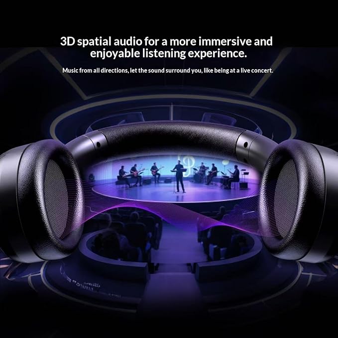 Noise Cancelling Headphones,Wireless Bluetooth 5.4 Over-Ear Headphones,ANC Active Noise Canceling, Long Battery Life, and a Foldable Design Make it Suitable for Travel, Sports, and Gaming. (1pcs)