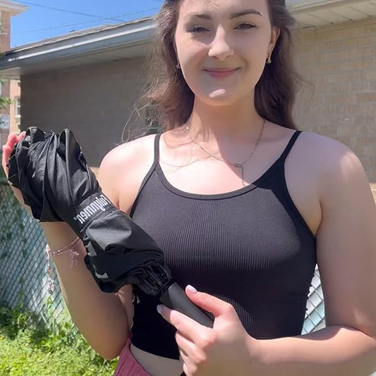 62/54/46 Inch Umbrellas for Rain Large Travel Compact Golf Umbrella Inverted Windproof Double Canopy 10 Ribs Automatic Open/Close UPF50+ Sun UV Protection