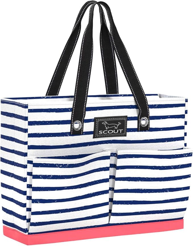 SCOUT Uptown Pocket Tote - Medium Multi-Use Tote Bag for Women, Nurses, Teachers, and Moms, 5 Pockets, Breakaway Zipper