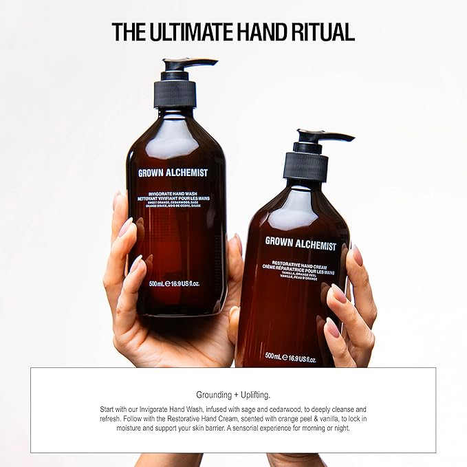 Grown Alchemist Invigorate Hand Wash Set (500 ml) + Refill (1L)