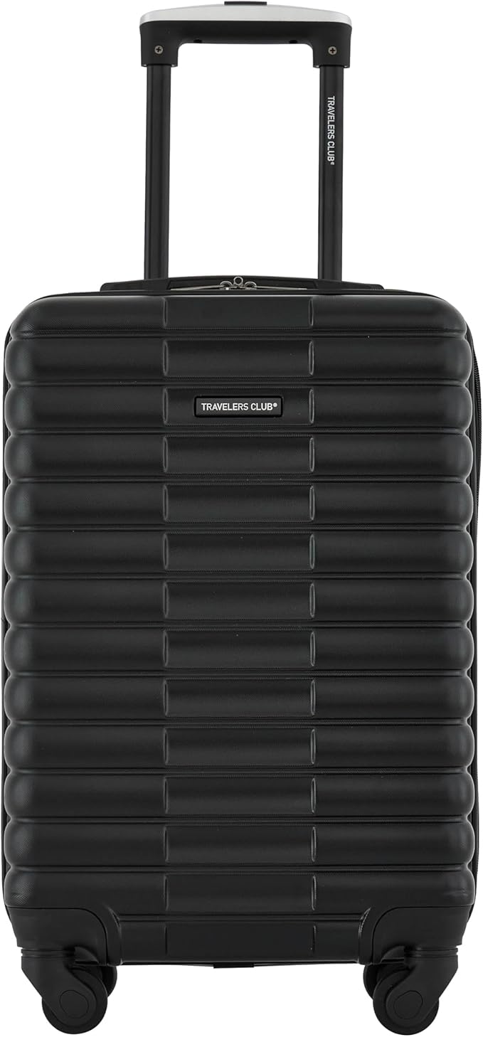 Travelers Club 22-Inch Gilroy Rolling Hardside Carry-On Luggage, Black